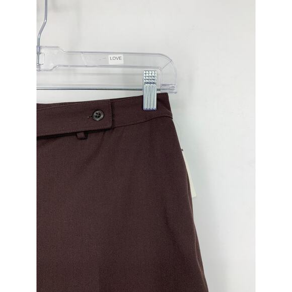 Vintage Barami 2 Piece Pant Suit Set Womens Size 26 Chocolate Brown Straight Leg - Picture 9 of 12